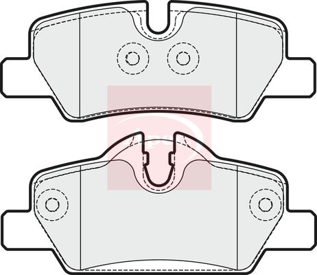 Apec PAD2029 Brake Pad Set, disc brake - 1