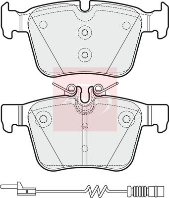 Apec PAD2031 Brake Pad Set, disc brake - 1