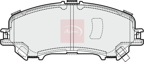 Apec PAD2032 Brake Pad Set, disc brake - 1