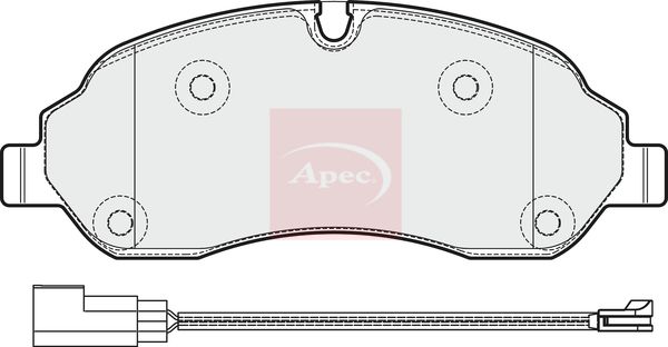 Apec PAD2036 Brake Pad Set, disc brake - 1