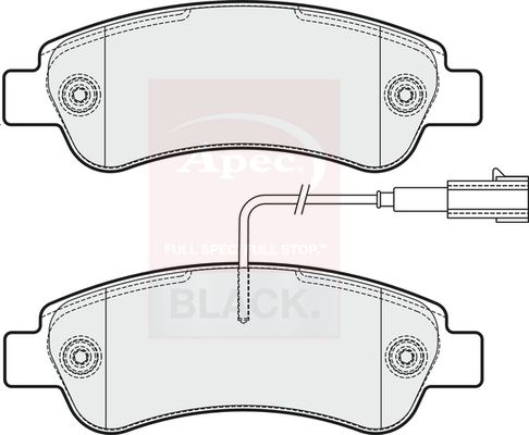 Apec PAD2037B Brake Pad Set, disc brake - 1