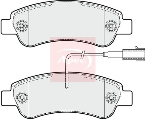 Apec PAD2037 Brake Pad Set, disc brake - 1