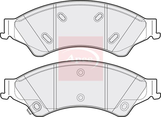 Apec PAD2038 Brake Pad Set, disc brake - 1
