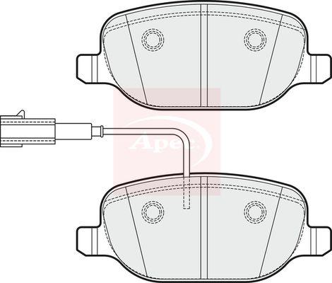 Apec PAD2039 Brake Pad Set, disc brake - 1