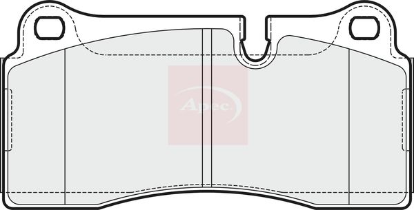 Apec PAD2040 Brake Pad Set, disc brake - 1