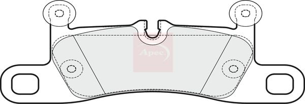 Apec PAD2043 Brake Pad Set, disc brake - 1