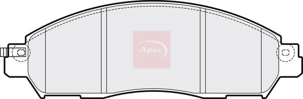 Apec PAD2044 Brake Pad Set, disc brake - 1