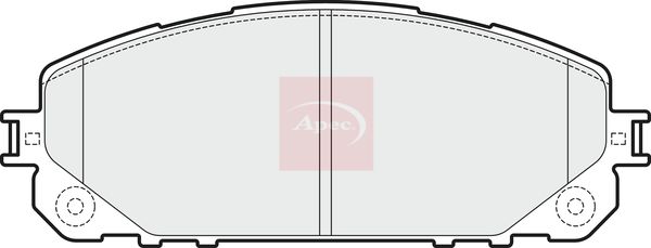 Apec PAD2045 Brake Pad Set, disc brake - 1