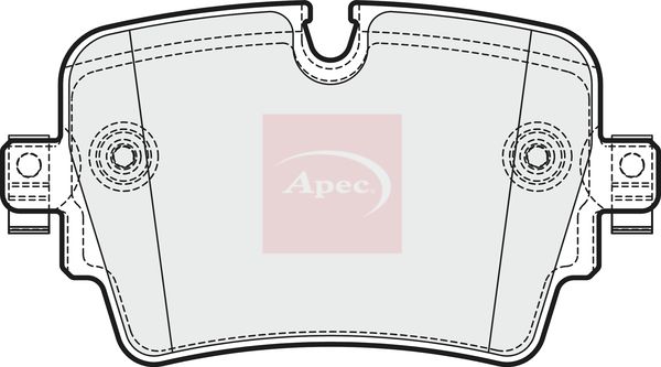 Apec PAD2046 Brake Pad Set, disc brake - 1