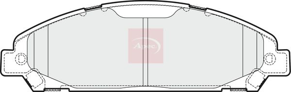 Apec PAD2048 Brake Pad Set, disc brake - 1