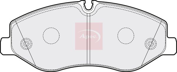 Apec PAD2051 Brake Pad Set, disc brake - 1