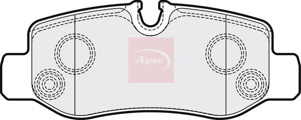Apec PAD2052 Brake Pad Set, disc brake - 1