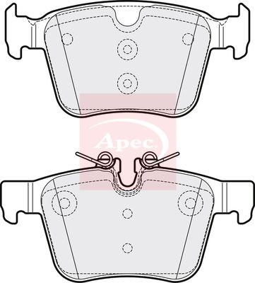 Apec PAD2054 Brake Pad Set, disc brake - 1