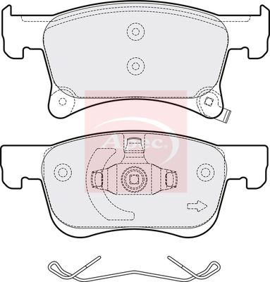 Apec PAD2056 Brake Pad Set, disc brake - 1