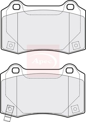 Apec PAD2057 Brake Pad Set, disc brake - 1