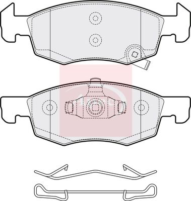 Apec PAD2062 Brake Pad Set, disc brake - 1