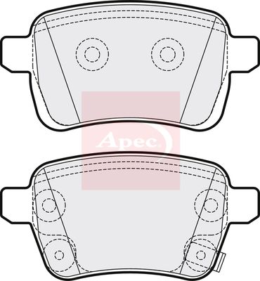 Apec PAD2064 Brake Pad Set, disc brake - 1