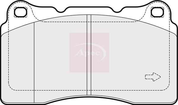 Apec PAD2067 Brake Pad Set, disc brake - 1