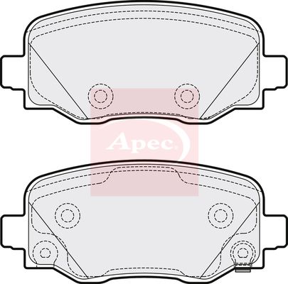 Apec PAD2069 Brake Pad Set, disc brake - 1