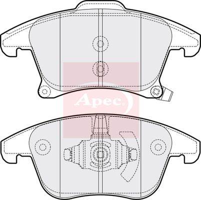 Apec PAD2070 Brake Pad Set, disc brake - 1