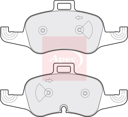 Apec PAD2073 Brake Pad Set, disc brake - 1