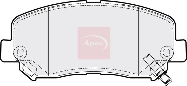 Apec PAD2076 Brake Pad Set, disc brake - 1
