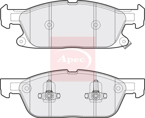 Apec PAD2081 Brake Pad Set, disc brake - 1