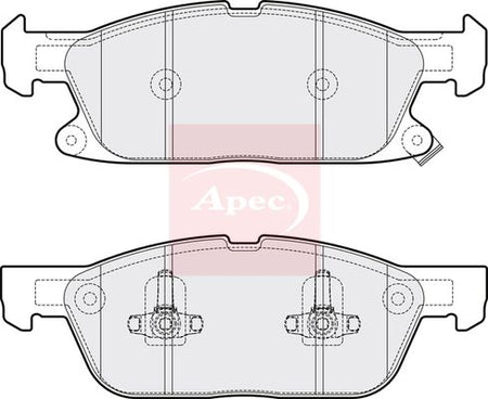 Apec PAD2081 Brake Pad Set, disc brake - 1