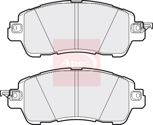 Apec PAD2082 Brake Pad Set, disc brake - 1