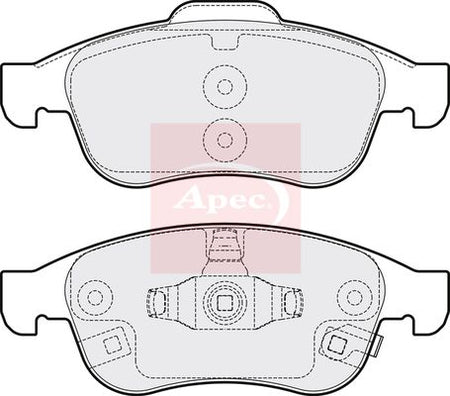 Apec PAD2090 Brake Pad Set, disc brake - 1