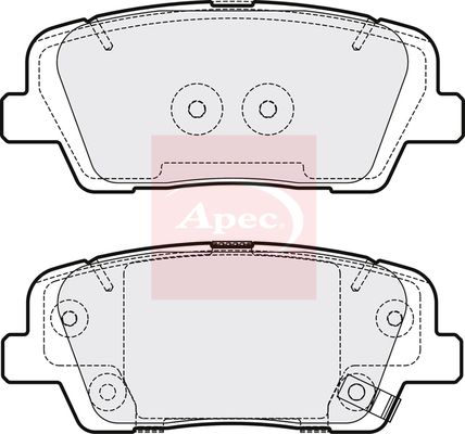 Apec PAD2092 Brake Pad Set, disc brake - 1