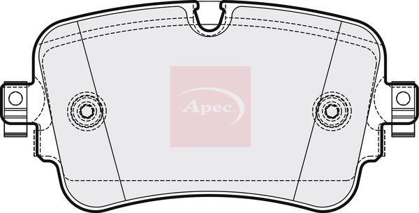Apec PAD2094 Brake Pad Set, disc brake - 1