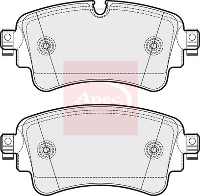Apec PAD2095 Brake Pad Set, disc brake - 1