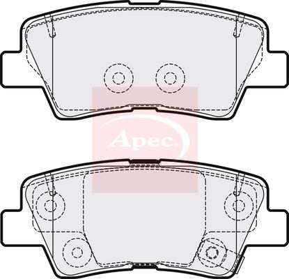 Apec PAD2096 Brake Pad Set, disc brake - 1