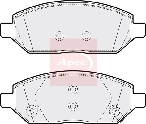 Apec PAD2098 Brake Pad Set, disc brake - 1