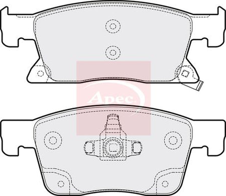 Apec PAD2101 Brake Pad Set, disc brake - 1