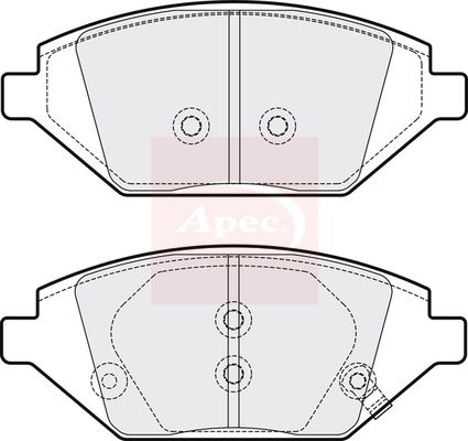 Apec PAD2111 Brake Pad Set, disc brake - 1