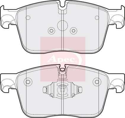 Apec PAD2113 Brake Pad Set, disc brake - 1