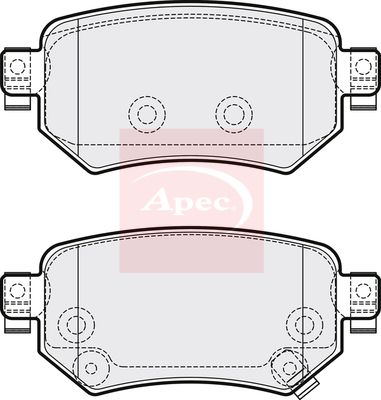 Apec PAD2114 Brake Pad Set, disc brake - 1