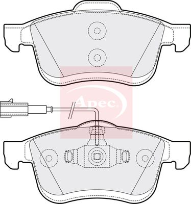 Apec PAD2120 Brake Pad Set, disc brake - 1