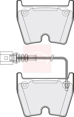 Apec PAD2121 Brake Pad Set, disc brake - 1
