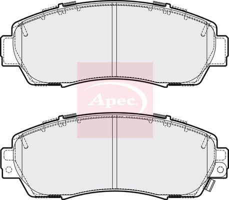 Apec PAD2124 Brake Pad Set, disc brake - 1
