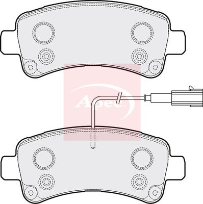 Apec PAD2125 Brake Pad Set, disc brake - 1