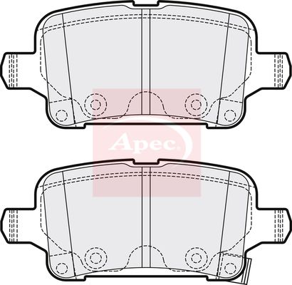 Apec PAD2126 Brake Pad Set, disc brake - 1
