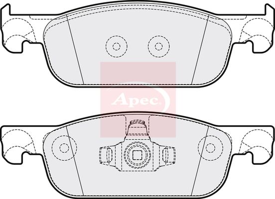Apec PAD2127 Brake Pad Set, disc brake - 1