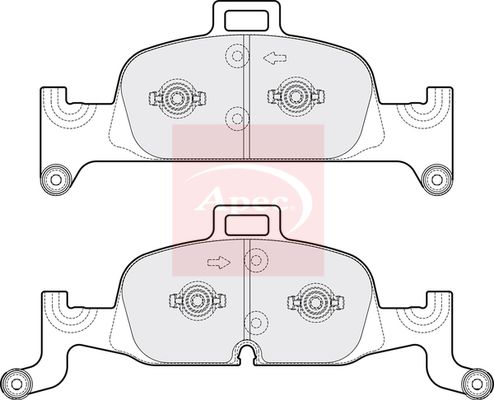 Apec PAD2133 Brake Pad Set, disc brake - 1