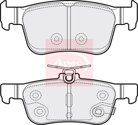 Apec PAD2136 Brake Pad Set, disc brake - 1