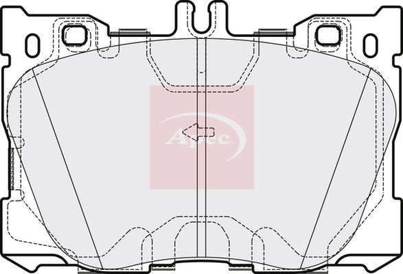 Apec PAD2139 Brake Pad Set, disc brake - 1