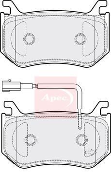 Apec PAD2140 Brake Pad Set, disc brake - 1
