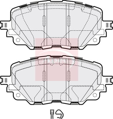 Apec PAD2141 Brake Pad Set, disc brake - 1